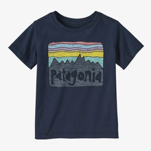 Load image into Gallery viewer, Patagonia Baby Regenerative Organic Certified Cotton Fitz Roy Skies T-Shirt